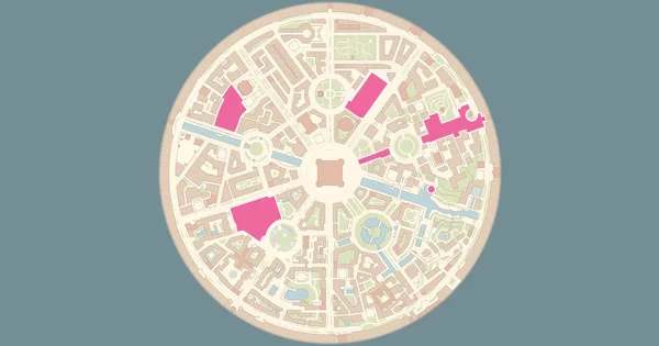 Map of where to find Absol in Pokémon Legends: Z-A (Lumiose City)