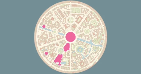 Map of where to find Ariados in Pokémon Legends: Z-A (Lumiose City)
