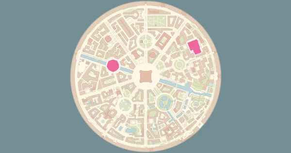 Map of where to find Audino in Pokémon Legends: Z-A (Lumiose City)