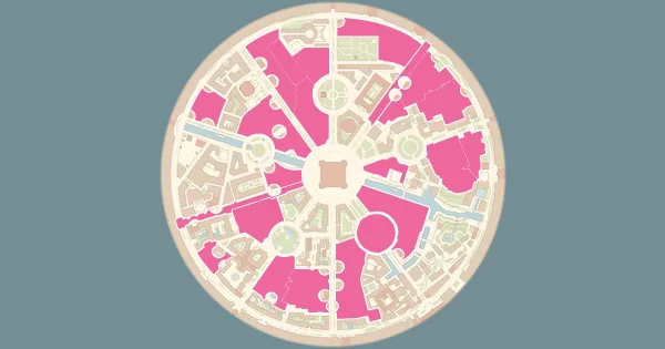 Map of where to find Budew in Pokémon Legends: Z-A (Lumiose City)