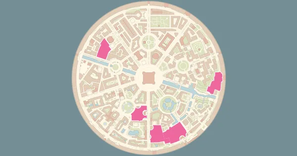 Map of where to find Buneary in Pokémon Legends: Z-A (Lumiose City)