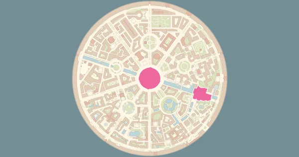 Map of where to find Gyarados in Pokémon Legends: Z-A (Lumiose City)