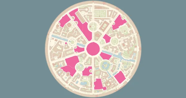 Map of where to find Hawlucha in Pokémon Legends: Z-A (Lumiose City)