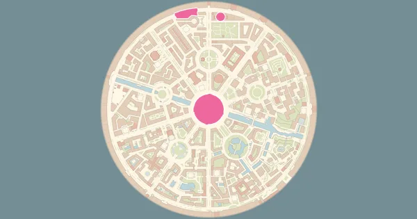 Map of where to find Heracross in Pokémon Legends: Z-A (Lumiose City)