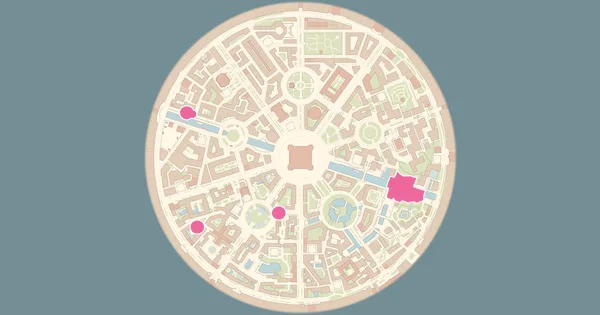 Map of where to find Inkay in Pokémon Legends: Z-A (Lumiose City)