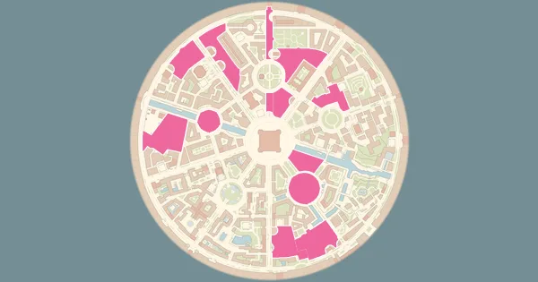 Map of where to find Kakuna in Pokémon Legends: Z-A (Lumiose City)