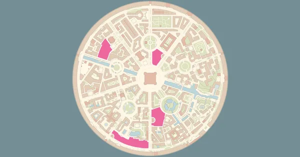 Map of where to find Ralts in Pokémon Legends: Z-A (Lumiose City)