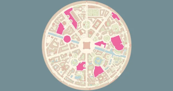 Map of where to find Shuppet in Pokémon Legends: Z-A (Lumiose City)