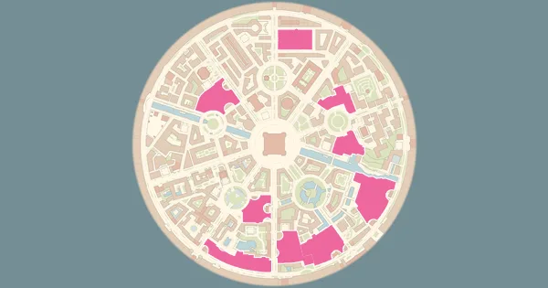 Map of where to find Spinarak in Pokémon Legends: Z-A (Lumiose City)