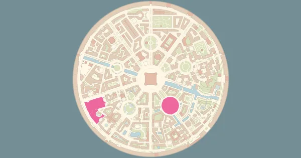 Map of where to find Staryu in Pokémon Legends: Z-A (Lumiose City)