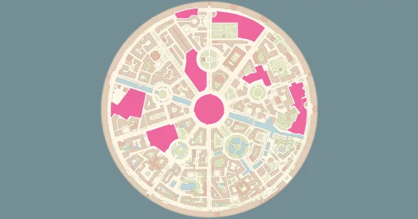 Map of where to find Vivillon in Pokémon Legends: Z-A (Lumiose City)