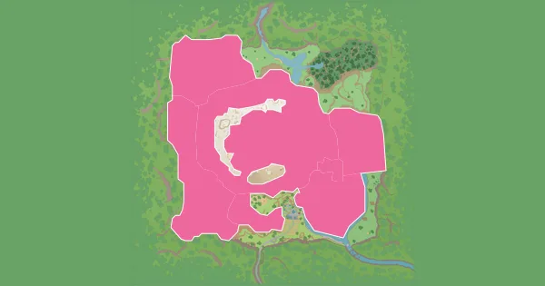Map of where to find Bonsly in Pokémon Scarlet & Violet – The Teal Mask (Kitakami)