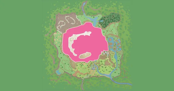 Map of where to find Feebas in Pokémon Scarlet & Violet – The Teal Mask (Kitakami)