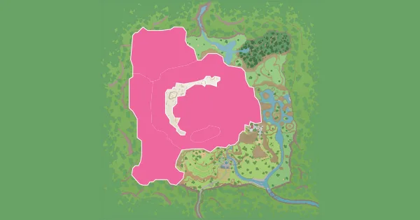 Map of where to find Gible in Pokémon Scarlet & Violet – The Teal Mask (Kitakami)