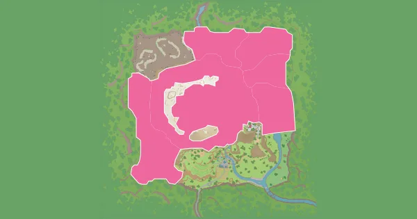 Map of where to find Lotad in Pokémon Scarlet & Violet – The Teal Mask (Kitakami)
