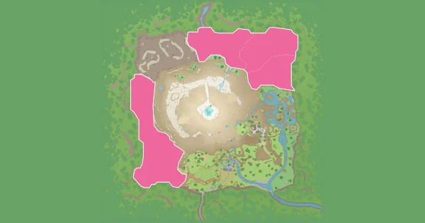 Map of where to find Mankey in Pokémon Scarlet & Violet – The Teal Mask (Kitakami)