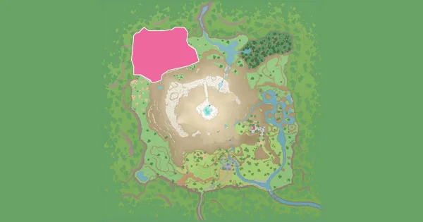 Map of where to find Nosepass in Pokémon Scarlet & Violet – The Teal Mask (Kitakami)