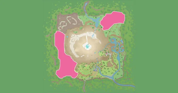 Map of where to find Pikachu in Pokémon Scarlet & Violet – The Teal Mask (Kitakami)