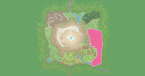 Map of where to find Poliwhirl in Pokémon Scarlet & Violet – The Teal Mask (Kitakami)