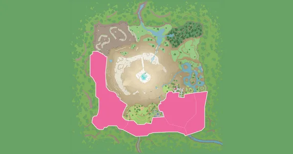 Map of where to find Ralts in Pokémon Scarlet & Violet – The Teal Mask (Kitakami)