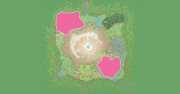 Map of where to find Sandshrew in Pokémon Scarlet & Violet – The Teal Mask (Kitakami)