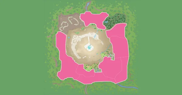 Map of where to find Starly in Pokémon Scarlet & Violet – The Teal Mask (Kitakami)