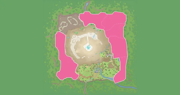 Map of where to find Surskit in Pokémon Scarlet & Violet – The Teal Mask (Kitakami)