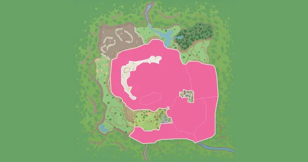 Map of where to find Swinub in Pokémon Scarlet & Violet – The Teal Mask (Kitakami)