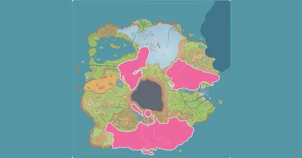 Map of where to find Barboach in Pokémon Scarlet & Violet (Paldea)