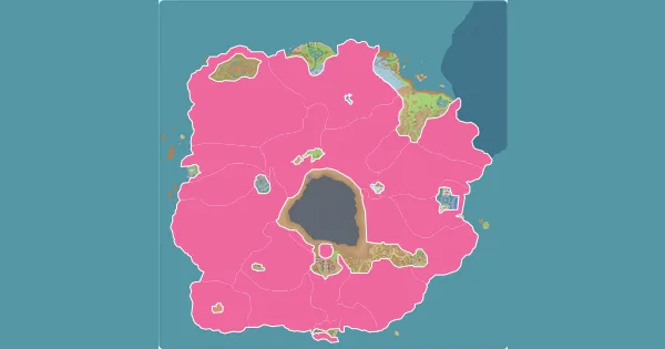Map of where to find Basculin in Pokémon Scarlet & Violet (Paldea)
