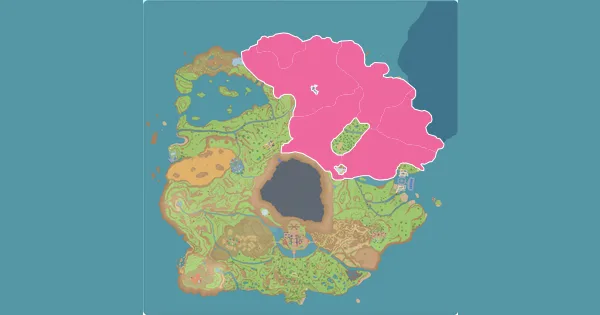 Map of where to find Blissey in Pokémon Scarlet & Violet (Paldea)