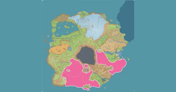 Map of where to find Bounsweet in Pokémon Scarlet & Violet (Paldea)