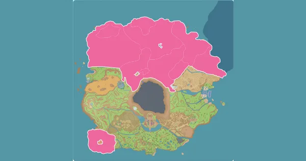 Map of where to find Bronzong in Pokémon Scarlet & Violet (Paldea)