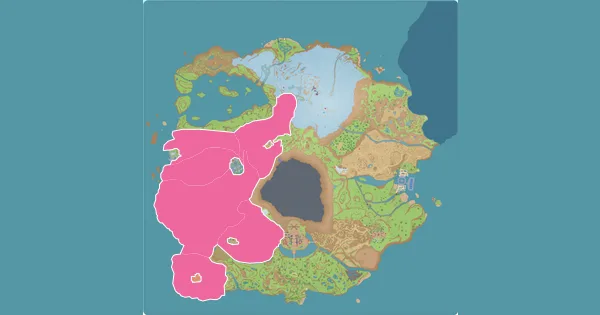 Map of where to find Capsakid in Pokémon Scarlet & Violet (Paldea)