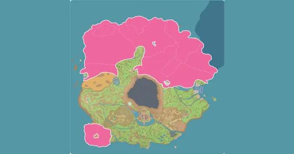 Map of where to find Copperajah in Pokémon Scarlet & Violet (Paldea)