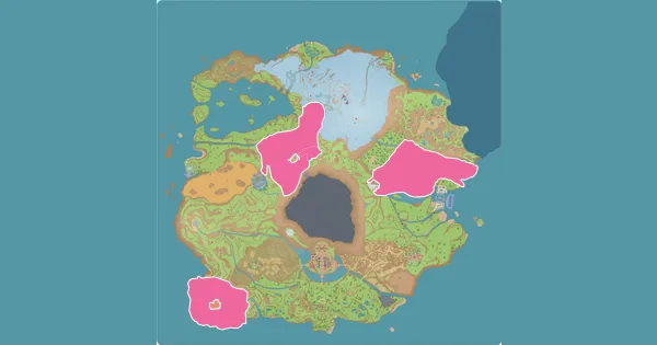 Map of where to find Dachsbun in Pokémon Scarlet & Violet (Paldea)