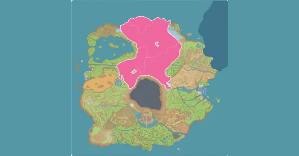 Map of where to find Dedenne in Pokémon Scarlet & Violet (Paldea)