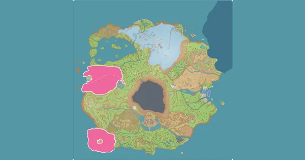 Map of where to find Donphan in Pokémon Scarlet & Violet (Paldea)
