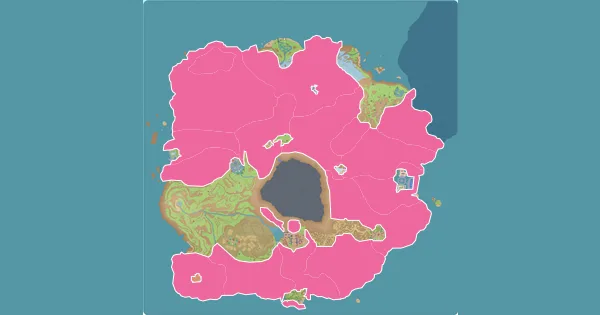 Map of where to find Drednaw in Pokémon Scarlet & Violet (Paldea)