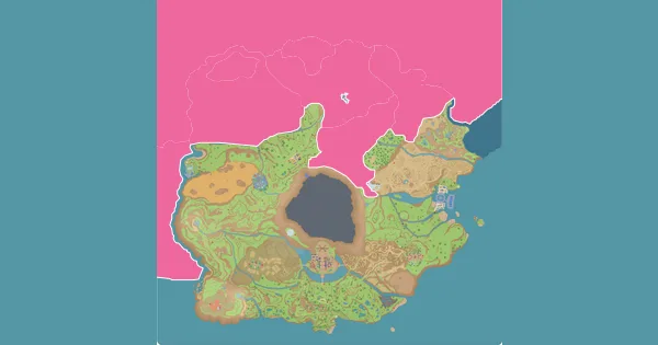 Map of where to find Eiscue in Pokémon Scarlet & Violet (Paldea)