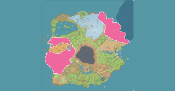 Map of where to find Falinks in Pokémon Scarlet & Violet (Paldea)