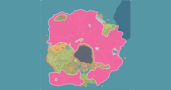 Map of where to find Flamigo in Pokémon Scarlet & Violet (Paldea)