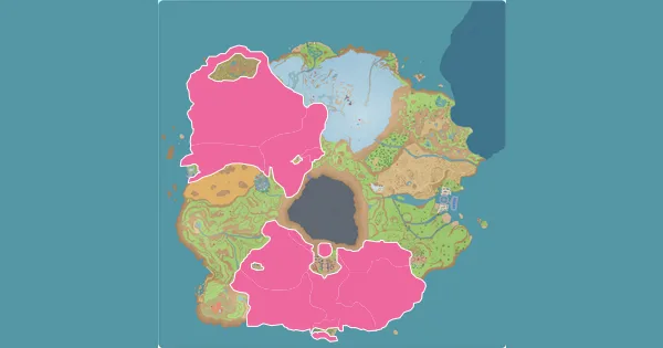 Map of where to find Fletchinder in Pokémon Scarlet & Violet (Paldea)