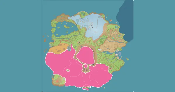 Map of where to find Fletchling in Pokémon Scarlet & Violet (Paldea)