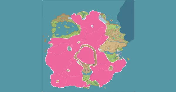 Map of where to find Flittle in Pokémon Scarlet & Violet (Paldea)