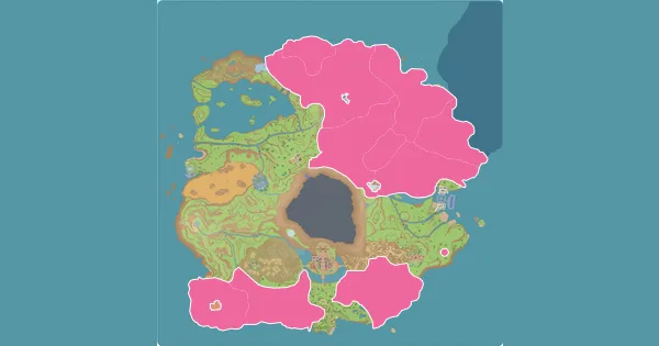 Map of where to find Floette in Pokémon Scarlet & Violet (Paldea)