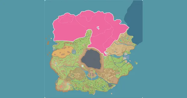 Map of where to find Frosmoth in Pokémon Scarlet & Violet (Paldea)