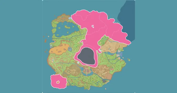 Map of where to find Gabite in Pokémon Scarlet & Violet (Paldea)