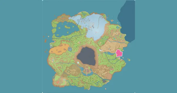 Map of where to find Gengar in Pokémon Scarlet & Violet (Paldea)