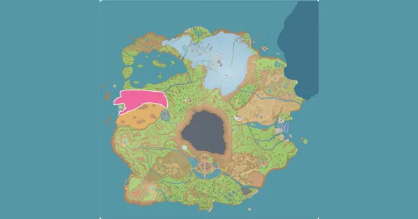 Map of where to find Girafarig in Pokémon Scarlet & Violet (Paldea)